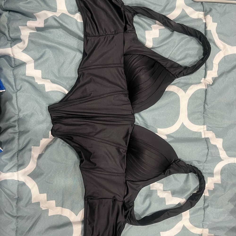 ASOS Luxe Black Swim Top